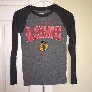 Reebok Blackhawks Crewneck Long-Sleeve